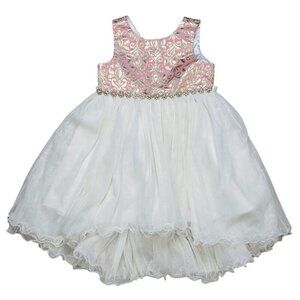 American Princess Size 4 Girls Shimmer Tulle Party Dress Ruffle Frilly Pageant
